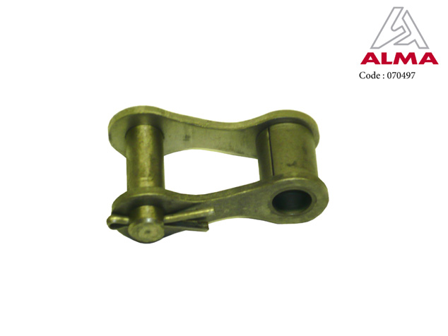 Maille coudée inox 41,75 chaîne racleur. Maille coudée inox 41,75 chaîne racleur. Crédits : ©ALMA