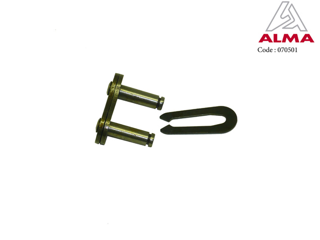 Maille rapide acier 19,05 chaîne entrainement. Maille rapide acier 19,05 chaîne entrainement. Crédits : ©ALMA