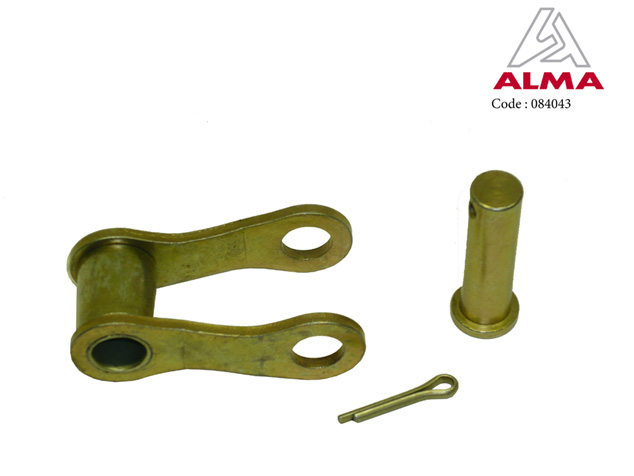 Maille coudée zinguée 41,75 chaine godet. Maille coudée zinguée 41,75 chaine godet. Crédits : ©ALMA