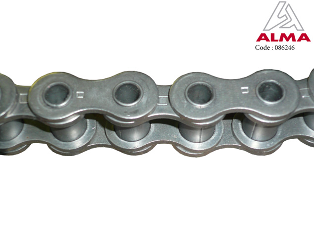 Chaîne zinguée 25,40 axe creux godet. Chaîne zinguée 25,40 axe creux godet. Crédits : ©ALMA