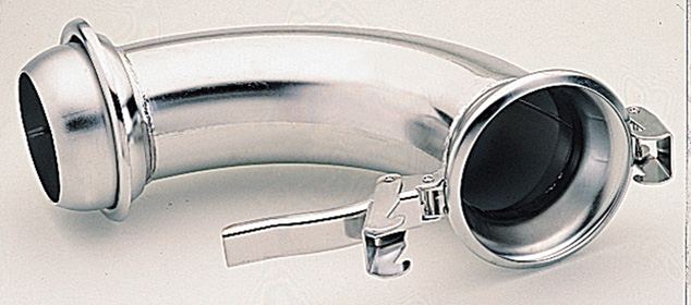 RACCORDS SPHERIQUES ET A LEVIER AVEC COURBE 90° Ø 100. RACCORDS SPHERIQUES ET A LEVIER AVEC COURBE 90° Ø 100. Crédits : ©ALMA